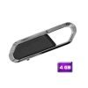 USB Hook - Capacidad de 4GB en un Diseño Versátil de Metal y Plástico en Color Negro
