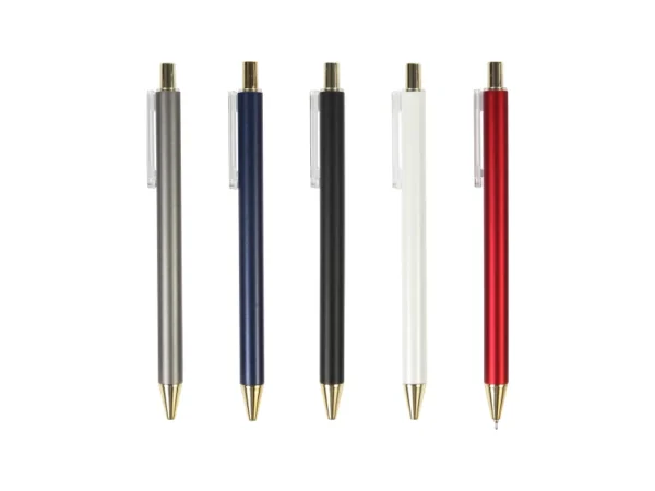 Bolígrafo Lomé - Plástico ABS con Detalles en Rose Gold - Tinta Azul - Dot Factory