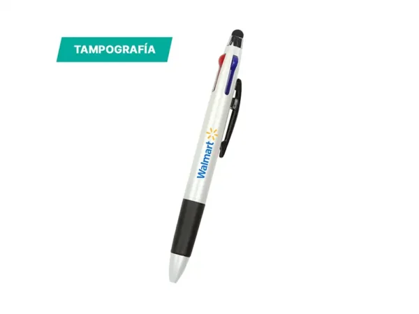 Bolígrafo Lumio 4 en 1 - Plástico ABS con Terminado Metálico - Dot Factory