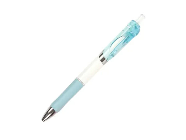 Bolígrafo Balazé de Gel de Acción de Empuje - Plástico Blanco - Tinta Negra - Dot Factory