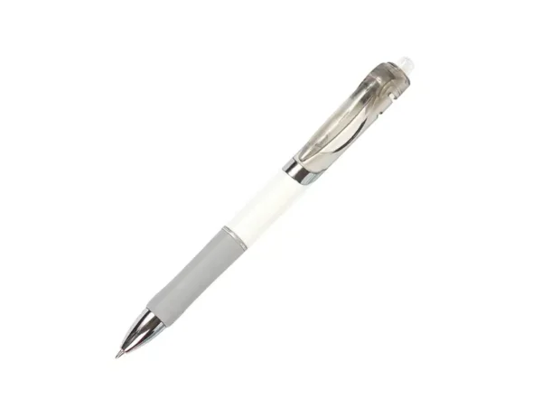 Bolígrafo Balazé de Gel de Acción de Empuje - Plástico Blanco - Tinta Negra - Dot Factory