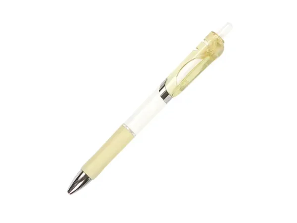 Bolígrafo Balazé de Gel de Acción de Empuje - Plástico Blanco - Tinta Negra - Dot Factory