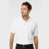 PLAYERAS TIPO POLO de piqué 100% algodón ring spun de 230 gr con cuello tejido y 3 botones para uniformes corporativos.