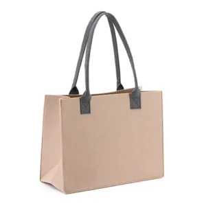 Bolso Kolda De Fieltro - Diseño Cuadrado, Doble Asa - 43x28x14 cm - Dot Factory