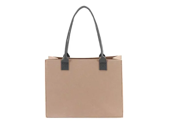 Bolso Kolda De Fieltro - Diseño Cuadrado, Doble Asa - 43x28x14 cm - Dot Factory