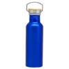 Botella Armin De Agua Personalizada de aluminio 750 ML con tapa de bambú y manija de acero, cilindro para agua personalizado para incentivos corporativos en caja Kraft.