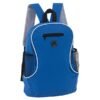 Mochila Track de Polyester 600D con capacidad de 16 litros, compartimento frontal y salida para audífonos.