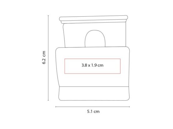 Soporte Snow para smartphone de plástico compacto personalizado para branding en escritorio Dot Factory