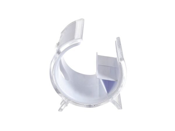 Soporte Snow para smartphone de plástico compacto personalizado para branding en escritorio Dot Factory