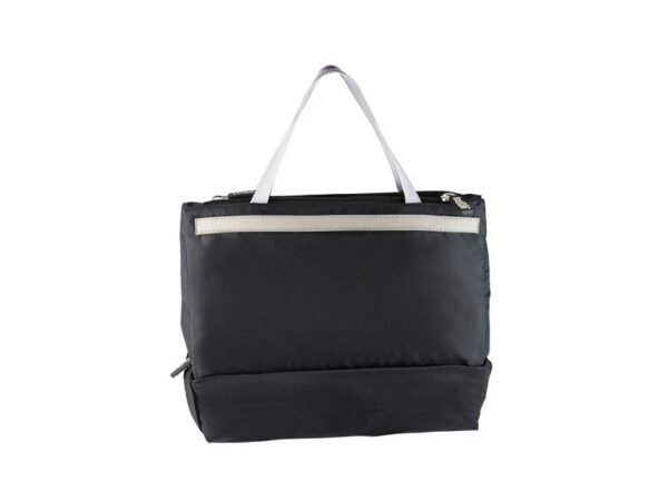 Cosmetiquera Stella de poliéster con 3 compartimentos internos y cierres de seguridad para organización en viajes Dot Factory