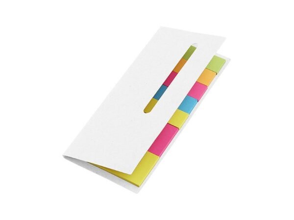 Set Adhesivos 7 Colores con banderines de papel y cubierta de cartón para oficina corporativa