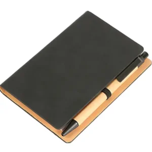 Juego Payoh - Bloc de notas adhesivo con cubierta de PU y bolígrafo - Dot Factory