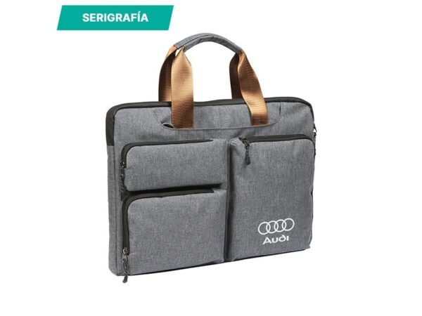 Porta Laptop Cade en Poliéster y Nylon - Gris - 45x34 cm - Dot Factory
