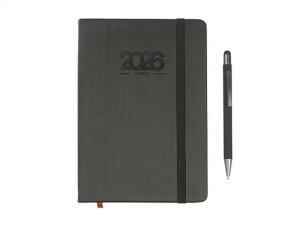 Agenda Diaria Giordano 2026 - Set con Pluma y Caja de Regalo - Dot Factory