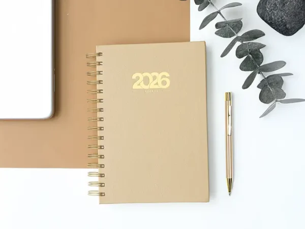 Agenda Diaria Bernetti 2026 - Set Completo con Detalles en Dorado - Dot Factory