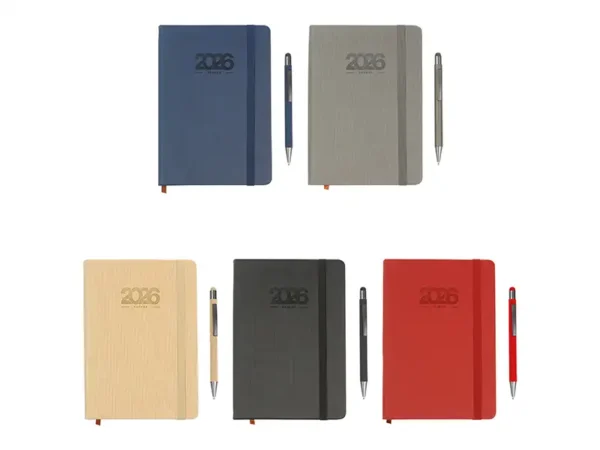 Agenda Semanal Batok 2026 - Set completo con pluma y caja de regalo - Dot Factory