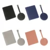 Set Sautens de porta pasaporte y etiqueta de maleta en curpiel colores disponibles