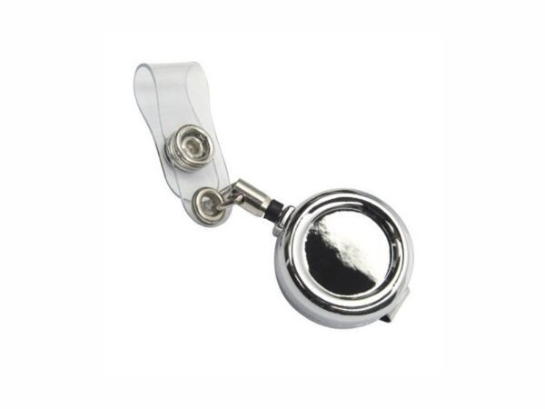 Portagafete Gauri metálico retráctil con caja de regalo individual para identificación corporativa Dot Factory