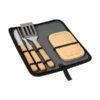 Set Nairobi de BBQ con utensilios de acero inoxidable, tabla de madera y estuche de transporte