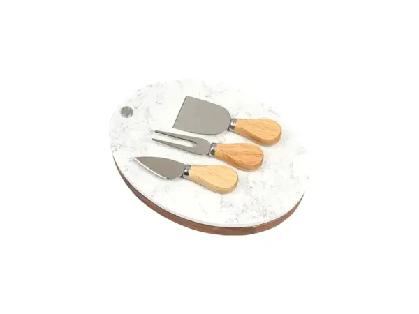 Set De Quesos Pikine - Tabla de Quesos Madera y Mármol - Dot Factory