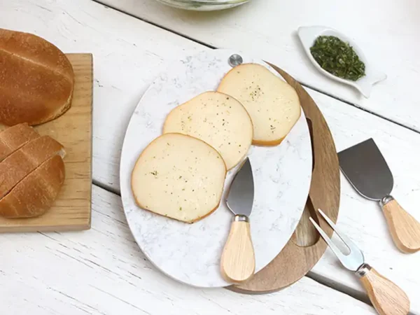 Set De Quesos Pikine - Tabla de Quesos Madera y Mármol - Dot Factory