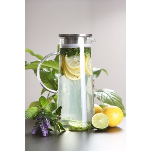 Jarra Kiruna de Vidrio Borosilicato 1,800 ml - Diseño Transparente - Dot Factory