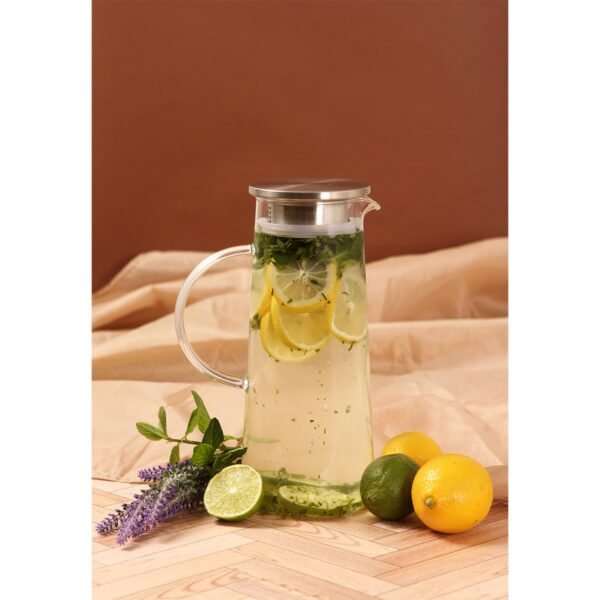 Jarra Kiruna de Vidrio Borosilicato 1,800 ml - Diseño Transparente - Dot Factory