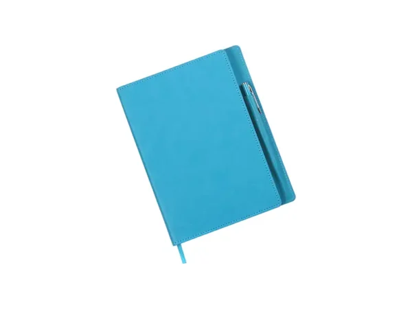 Libreta Duqm con Bolígrafo - Set de Curpiel Brillante - 96 Hojas - Dot Factory