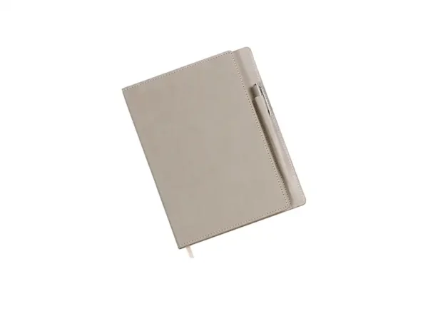 Libreta Duqm con Bolígrafo - Set de Curpiel Brillante - 96 Hojas - Dot Factory