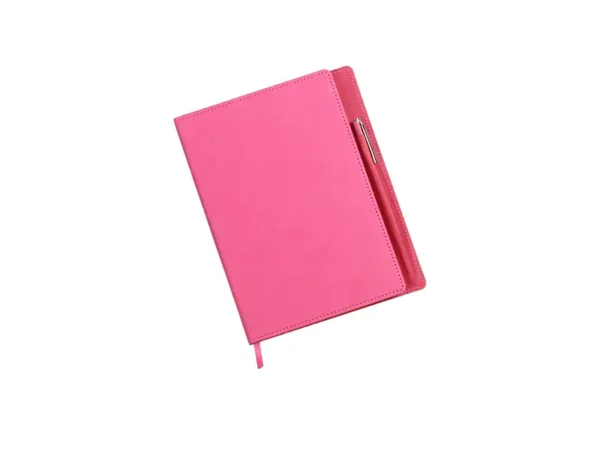 Libreta Duqm con Bolígrafo - Set de Curpiel Brillante - 96 Hojas - Dot Factory