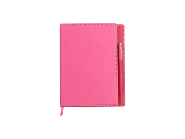 Libreta Duqm con Bolígrafo - Set de Curpiel Brillante - 96 Hojas - Dot Factory