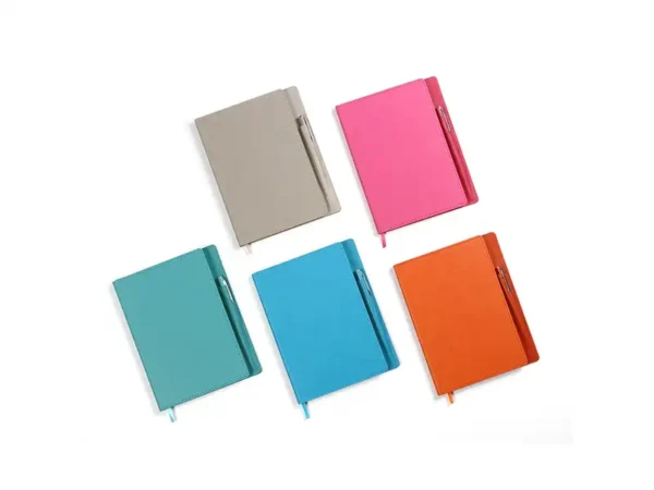 Libreta Duqm con Bolígrafo - Set de Curpiel Brillante - 96 Hojas - Dot Factory