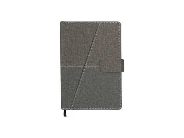 Libreta Haima bi-tono en curpiel tamaño A5 con imán de cierre - Dot Factory