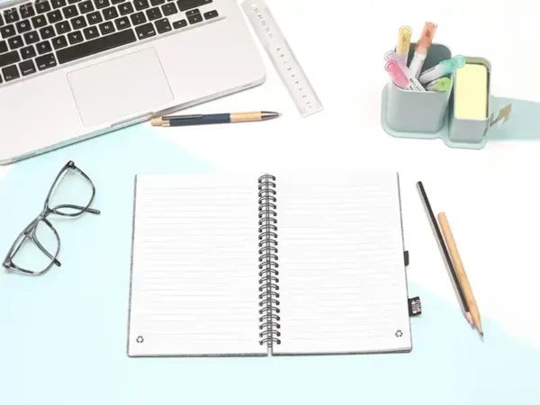 Libreta Bellaria A5 con Espiral y 80 Hojas - Gris - Dot Factory