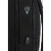 Backpack Lebron de nylon waterproof negro con salida USB, candado de seguridad y sistema trolley. Detalle de asa