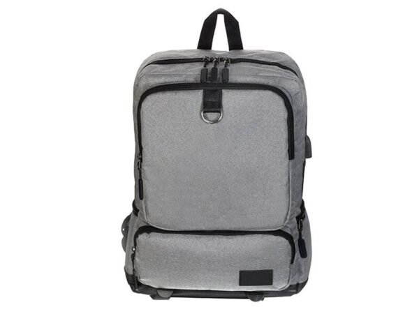 Mochila Ejecutiva Backpack Murray Gris - USB, Compartimento para Laptop - Dot Factory
