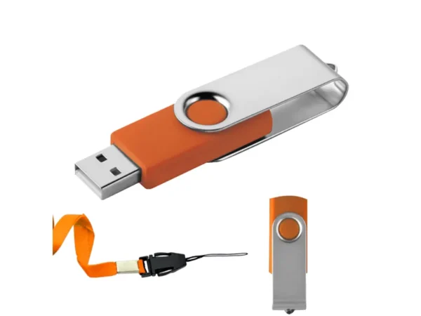 Memoria Usb Giratoria London 4 Gb de metal y plástico para regalos empresariales Dot Factory