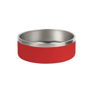 Tazon Gemini veterinario de acero inoxidable color azul con base de goma negra