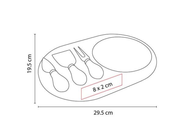 Set Castadel - Tabla de Quesos con Cuchillos y Tenedor - Dot Factory