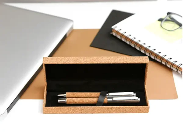Set De Plumas Lublin - Estuche de corcho natural - Dot Factory