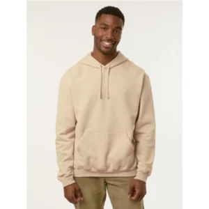 SUDADERAS CON CAPUCHA Sakai, felpa de 254 gr, mezcla algodón-poliéster con bolsas frontales y ajuste de lycra.