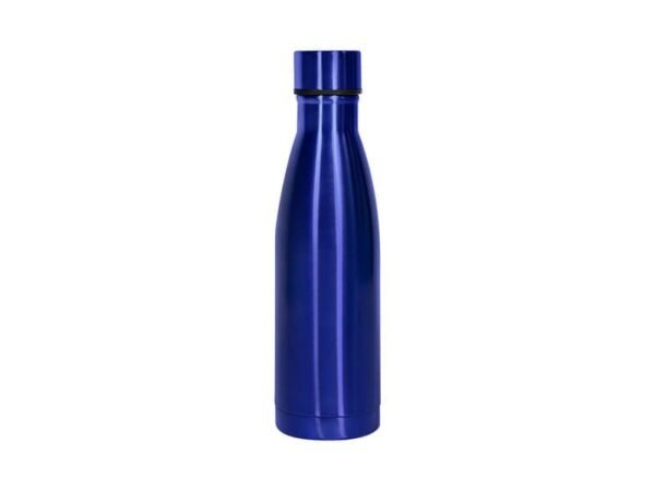 Botella Termica Isla de acero inoxidable doble pared 500 ml con acabado brillante, termo personalizado que mantiene 24 horas frío para kits corporativos.