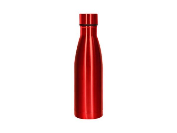 Botella Termica Isla de acero inoxidable doble pared 500 ml con acabado brillante, termo personalizado que mantiene 24 horas frío para kits corporativos.