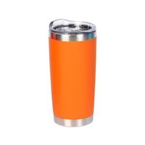 Vaso Queens de acero inoxidable doble pared 550ml con tapa transparente para equipos de ventas