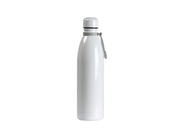 Termo Gigliolo de acero inoxidable 750 ml con tapa de rosca y cordón de transporte, termo térmico personalizado de doble pared para regalos corporativos de uso diario.