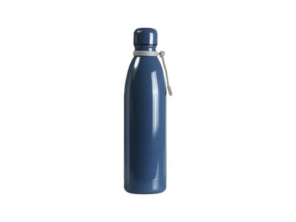 Termo Gigliolo de acero inoxidable 750 ml con tapa de rosca y cordón de transporte, termo térmico personalizado de doble pared para regalos corporativos de uso diario.