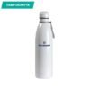 Termo Gigliolo de acero inoxidable 750 ml con tapa de rosca y cordón de transporte, termo térmico personalizado de doble pared para regalos corporativos de uso diario.