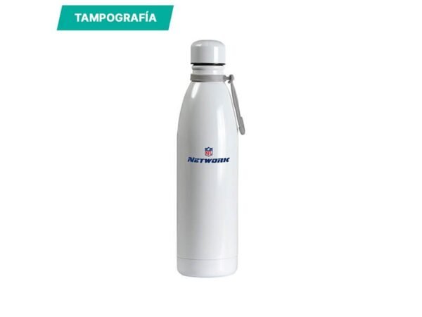 Termo Gigliolo de acero inoxidable 750 ml con tapa de rosca y cordón de transporte, termo térmico personalizado de doble pared para regalos corporativos de uso diario.