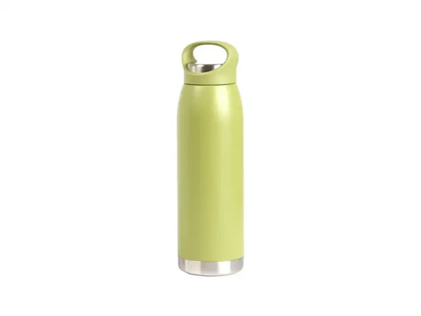 Termo Nasau de acero inoxidable de 680 ml con asa en la tapa y detalle plateado en la base.