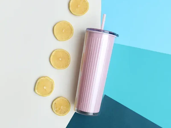 Vaso Ballwil Doble Pared 24oz con Popote - Ideal para Promociones Corporativas - Dot Factory